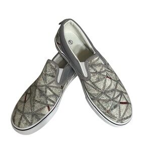 Geometric Slip-On Sneakers‎